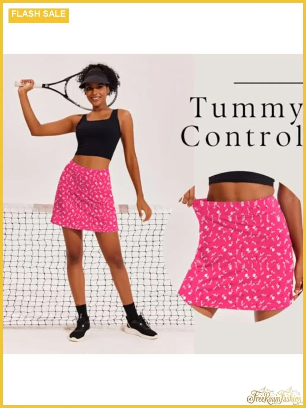 Women's Skort with Pockets Silicone Grippers Athletic Golf Tennis